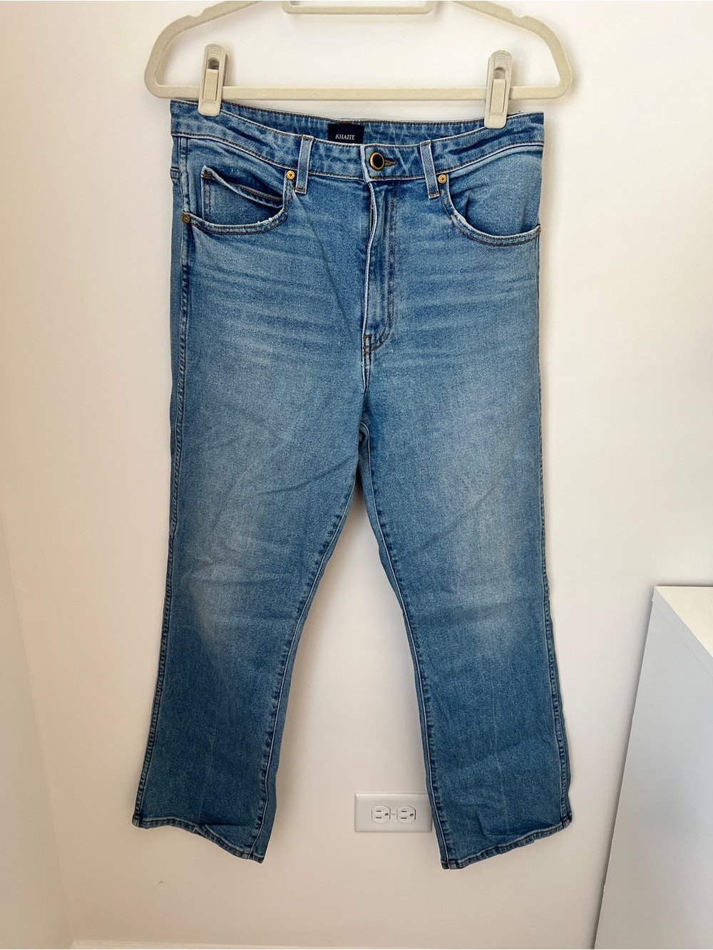 KHAITE Vivian slim straight jean size 32